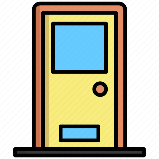Door, entrance, exit, lock icon - Download on Iconfinder