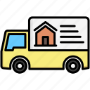 moving truck, real estate, residential, buying
