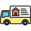 moving truck, real estate, residential, buying 