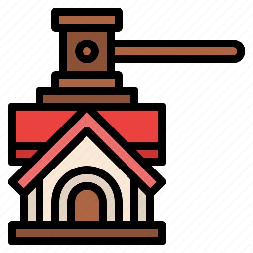 Auction, house, sale, property, real, estate icon - Download on Iconfinder