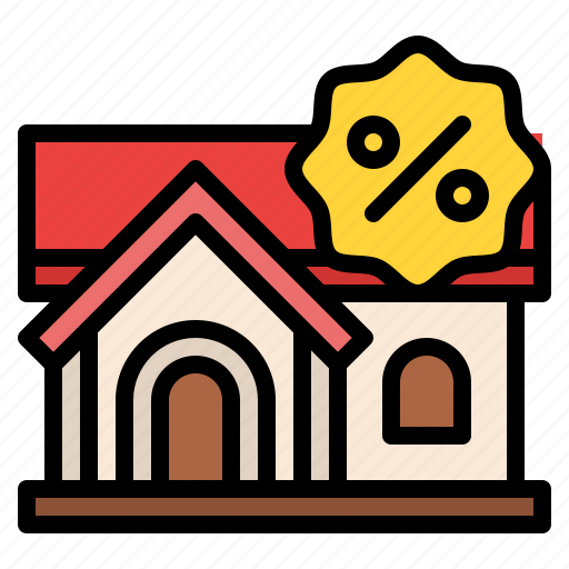 Discount, house, home, property, real, estate icon - Download on Iconfinder