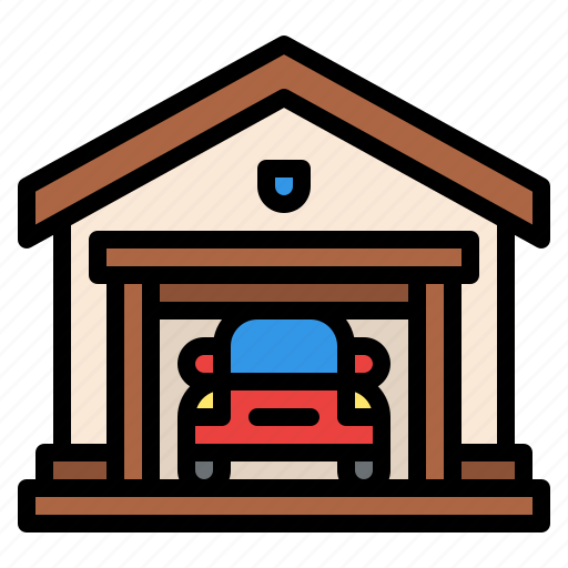Garage, car, property, real, estate icon - Download on Iconfinder