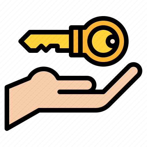 Give, key, agent, house, property, real, estate icon - Download on Iconfinder
