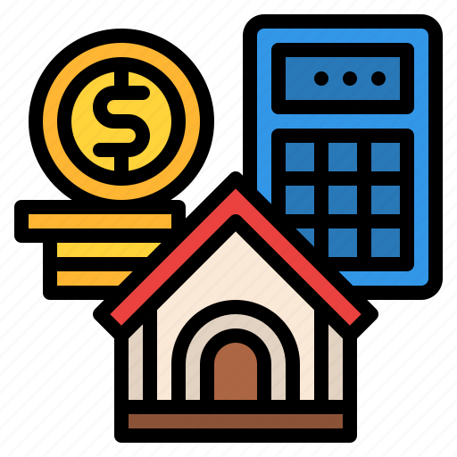 Money, calculater, house, property, real, estate icon - Download on Iconfinder
