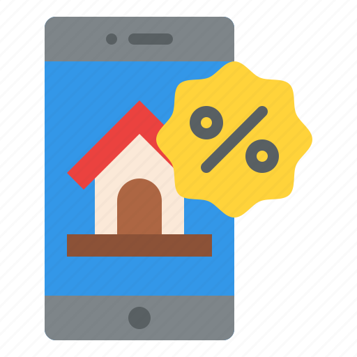 Sale, house, phone, app, property, real, estate icon - Download on Iconfinder