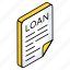 loan paper, loan document, loan doc, archive, paper 