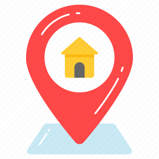 House, home, location, address, property, navigation, pin icon - Download on Iconfinder