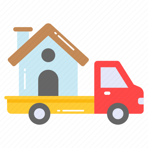 Home, house, shifting, hut, shift, moving, relocation icon - Download on Iconfinder