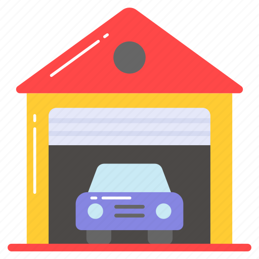 Garage, house, home, car, parking, structure, architecture icon - Download on Iconfinder