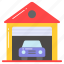 garage, house, home, car, parking, structure, architecture 