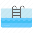 swimming, pool, water, aqua, stairs, ladder, exercise