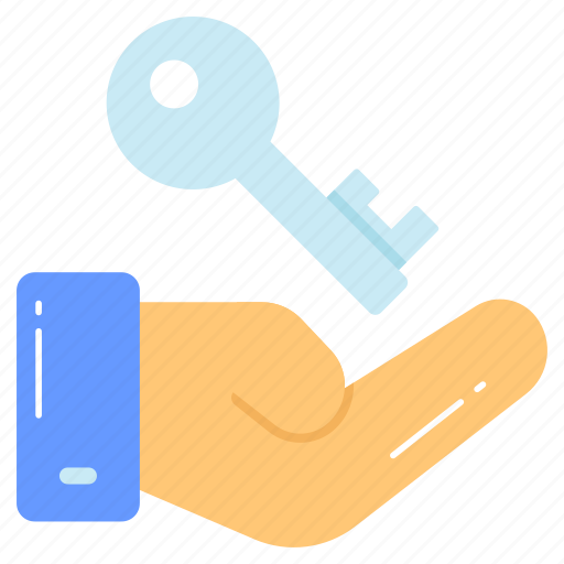 Key, care, protection, handover, hand, ownership, security icon - Download on Iconfinder