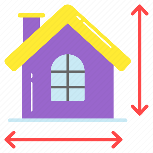 House, home, mortgage, measurement, building, architecture, property icon - Download on Iconfinder