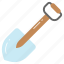 shovel, spade, blade, tool, construction, digging, instrument 