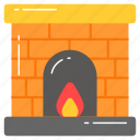 fireplace, furnace, campfire, bonfire, flame, interior, fire