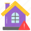 home, house, mortgage, building, property, warning, alert 