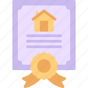 certificate, home, property, document, owner