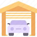 garage, car, parking, vehicle, transportation