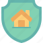 shield, home, protection, house, security 