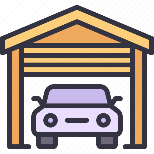 Garage, car, parking, vehicle, transportation icon - Download on Iconfinder