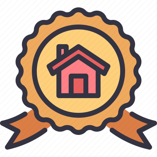 Medal, badge, award, home, real, estate icon - Download on Iconfinder