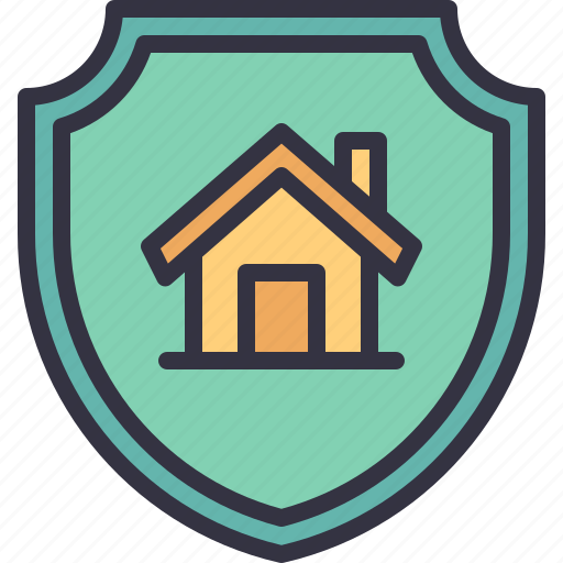 Shield, home, protection, house, security icon - Download on Iconfinder