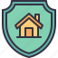 shield, home, protection, house, security 