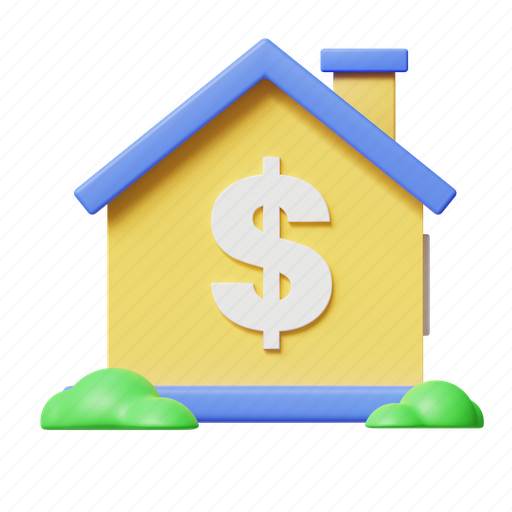 Property price, sell, buy, house, real estate, investment, building 3D illustration - Download on Iconfinder