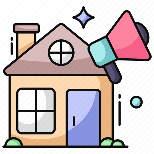 Property promotion, property ad, property advertisement, property campaign, real estate promotion icon - Download on Iconfinder