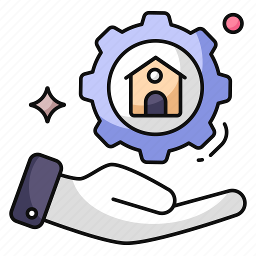 Home setting, home configuration, home development, home management, property management icon - Download on Iconfinder