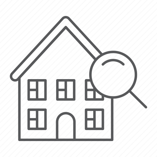 House, search, real, estate, find, home, magnifier icon - Download on Iconfinder