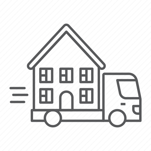 Moving, house, truck, shipping, home, transportation, delivery icon - Download on Iconfinder