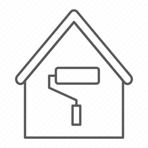 Renovation, real, estate, paint, roller, home, repair icon - Download on Iconfinder