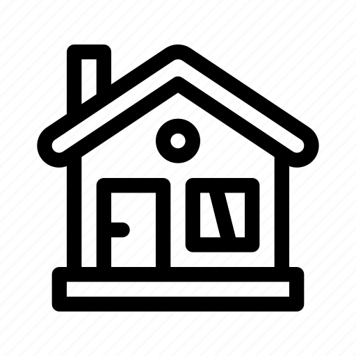 House, home, door, property, construction, building, real icon - Download on Iconfinder