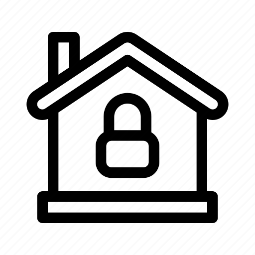 House, padlock, safety, property, construction, building, real icon - Download on Iconfinder