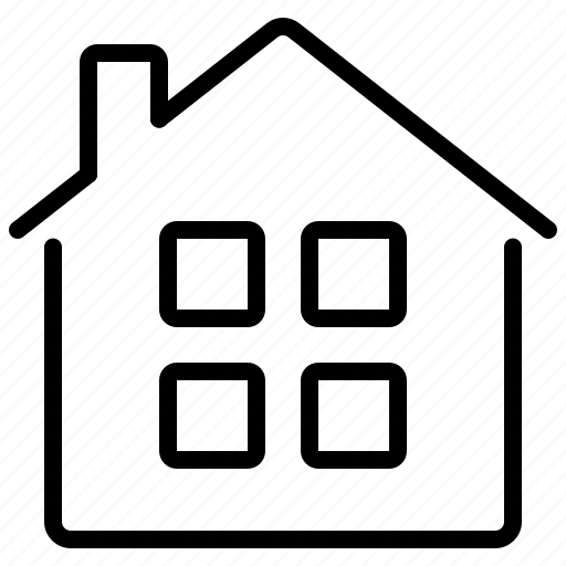 Home, building, cottage, roof, dwelling, chimney, page icon - Download on Iconfinder