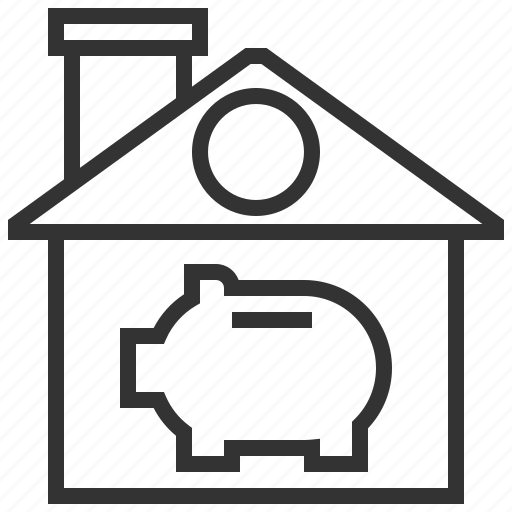 Building, estate, home, house, piggy, property, real icon - Download on Iconfinder