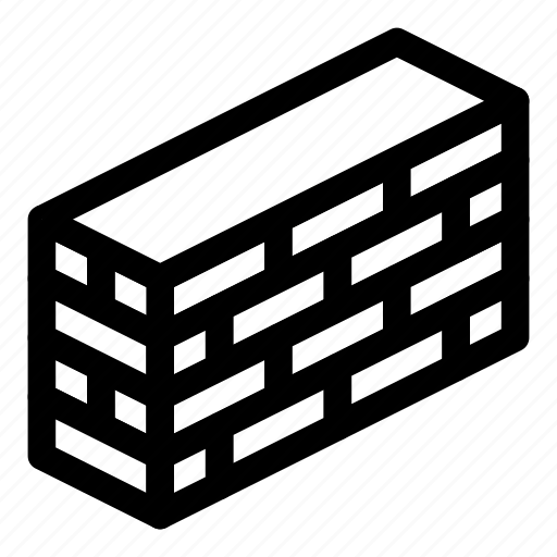 Brick, bricks, building, fence, wall icon - Download on Iconfinder