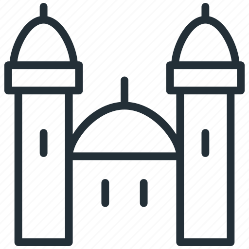 Mosque, agency, apartment, architecture, building, building outline icon - Download on Iconfinder