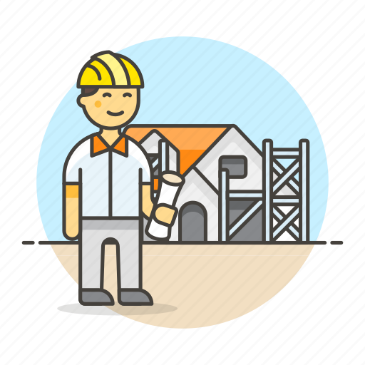 House, supervisor, estate, real, dwelling, construction, architects icon - Download on Iconfinder
