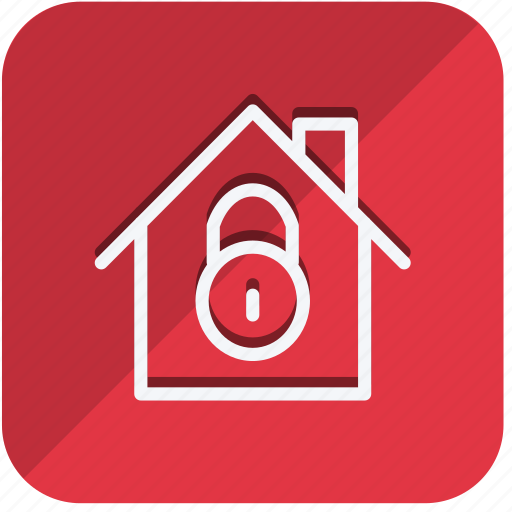 Building, estate, property, real, home, house, lock icon - Download on Iconfinder