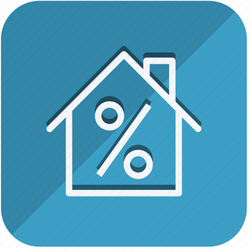 Building, construction, estate, property, home, house, percentage icon - Download on Iconfinder