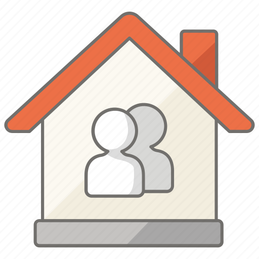 Apartment, couple, house, housing, property, share, tenants icon - Download on Iconfinder