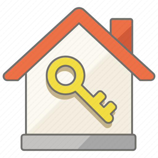 Estate, house, key, locked, property, real, reserved icon - Download on Iconfinder