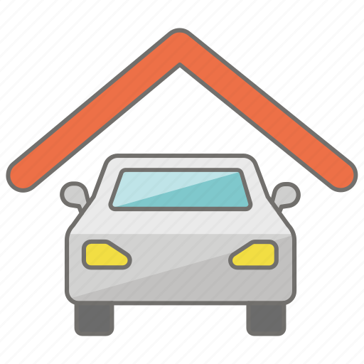Car, garage, housing, parking, property, space icon - Download on Iconfinder