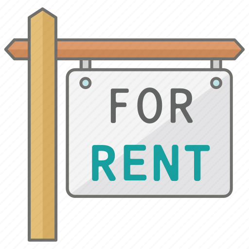 Estate, for, real, rent, rental, sign icon - Download on Iconfinder