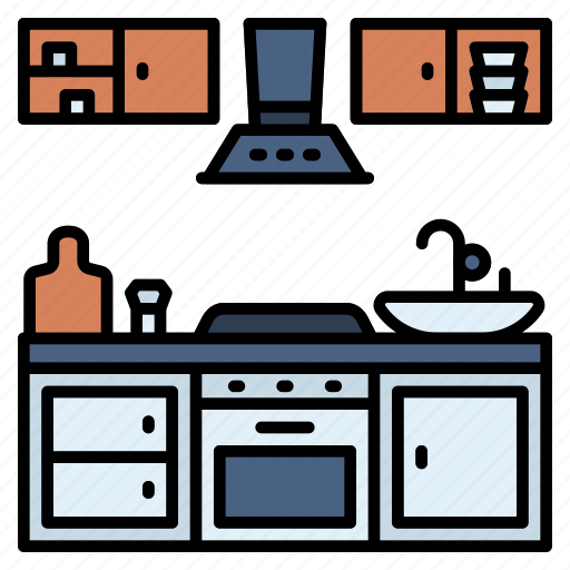 Kitchen, room, cooking, cupboard, stove, furniture, home icon - Download on Iconfinder