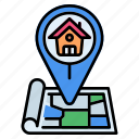 navigator, navigation, house, location, property, map, rent, apartment, place
