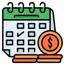 payment, calendar, pay, money, finance, time, schedule, income, deadline