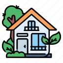 eco, house, ecology, building, energy, environment, garden, plant, tree